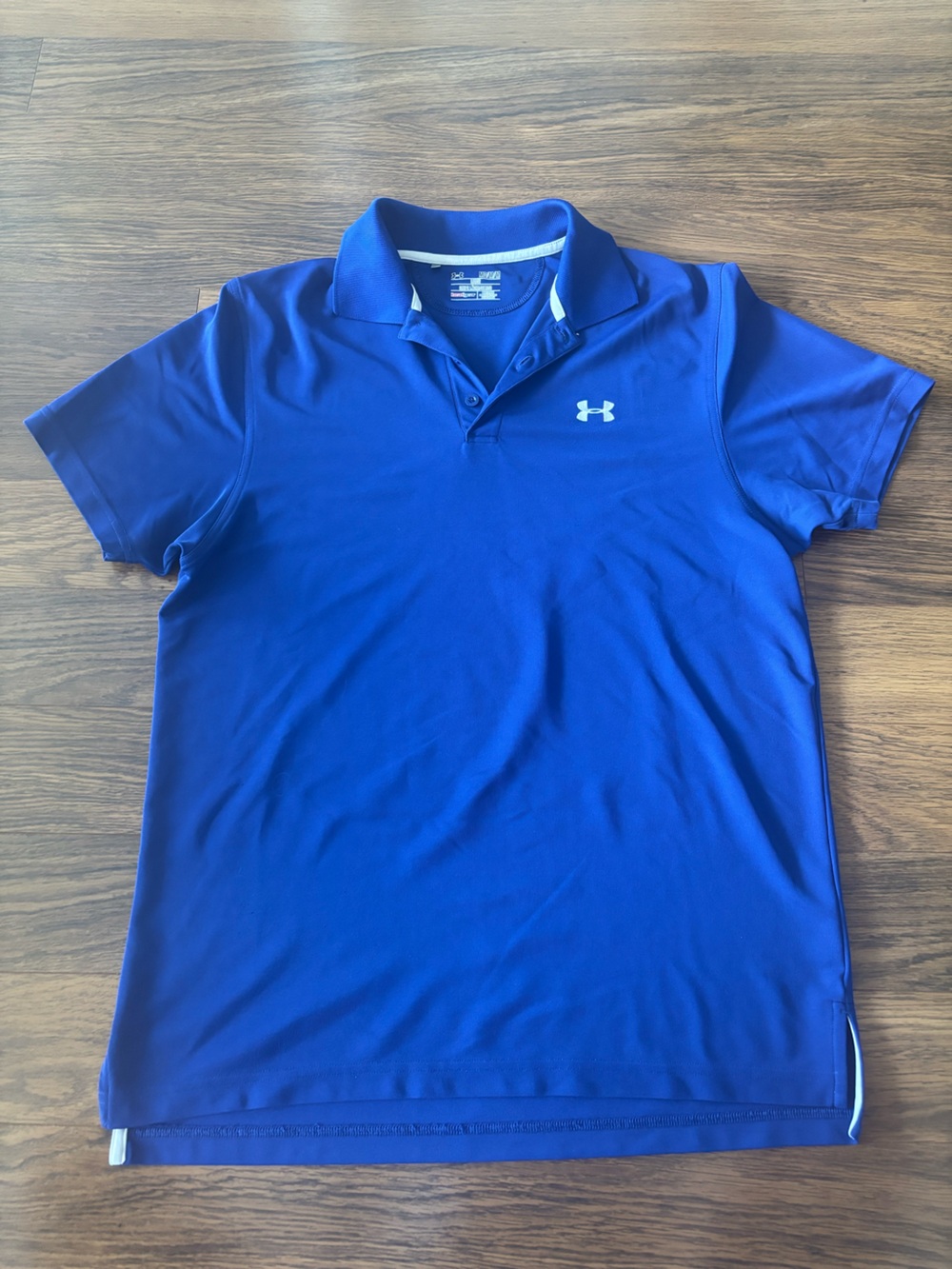 Under Armour Men’s Royal Blue Polo Shirt with White Logo